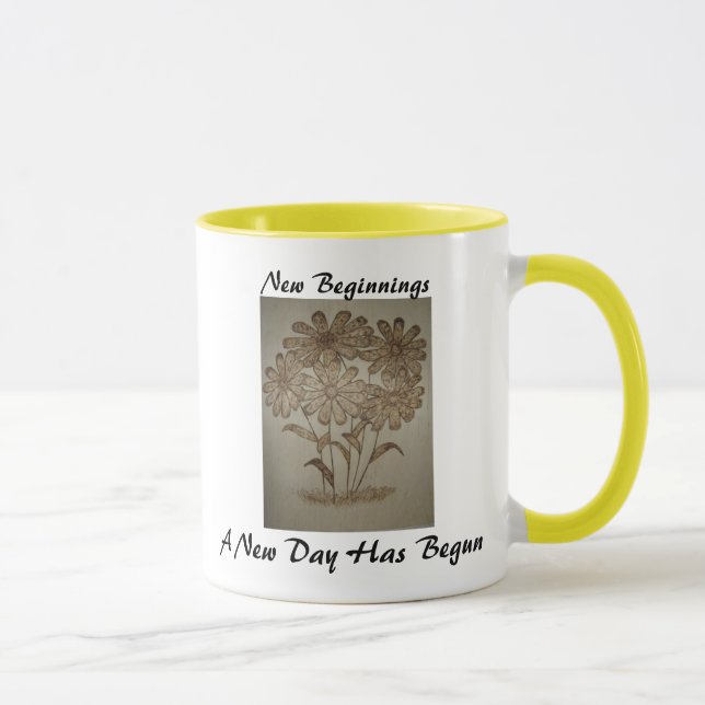 New Beginnings Ohhh! Daisy's!! 15oz Ringer Mug (Right)