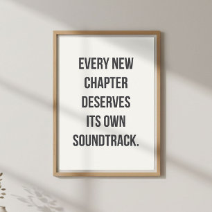 New Beginnings Quote, Motivational Poster