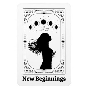 New Beginnings Tarot Divorce Party Favour Breakup Magnet