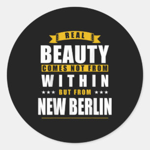 New Berlin - Funny D City Gift Classic Round Sticker