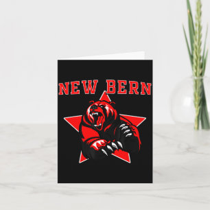 New Bern Bears High School Team Srit Card