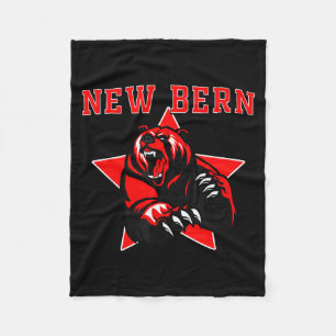New Bern Bears High School Team Srit  Fleece Blanket