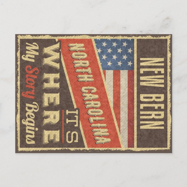 New Bern North Carolina Postcard (Front)