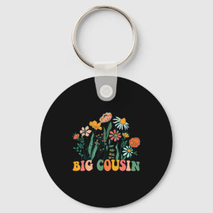 New Big Cousin Wildflower First Birthday &amp; Bab Key Ring