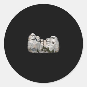 New Birth Of Freedom President Donald Trump On Mou Classic Round Sticker