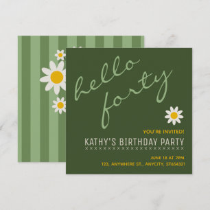 New Birthday Party Invitation Custom Card