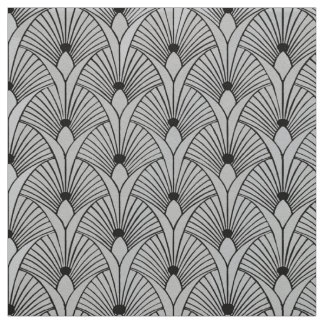 New Black and Gray Fan Style Fabric