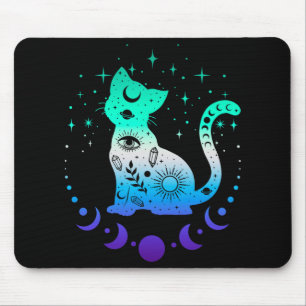 New Blue Gay Male Mlm Pride Flag, Astrology Cat Mouse Pad