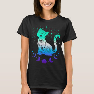 New Blue Gay Male Mlm Pride Flag, Astrology Cat T-Shirt