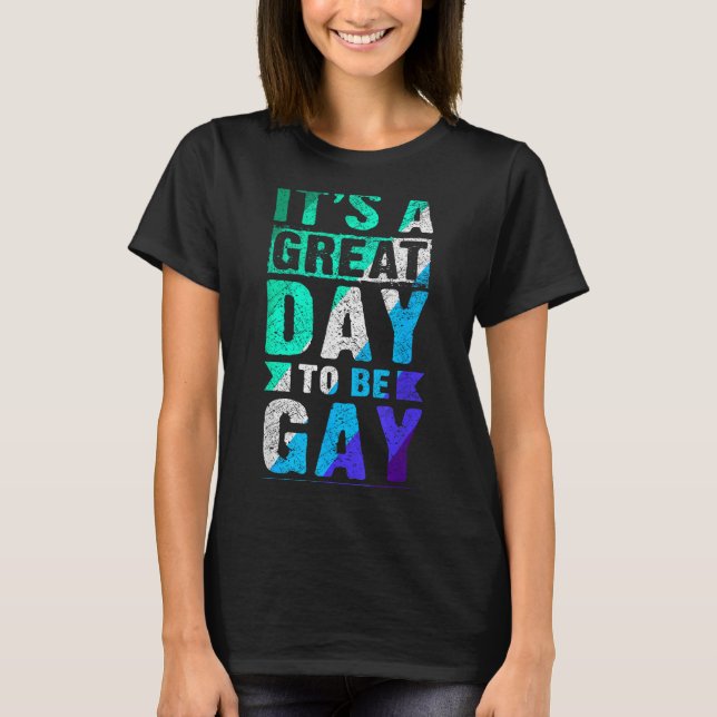 New Blue Gay Male Mlm Pride Flag  T-Shirt (Front)