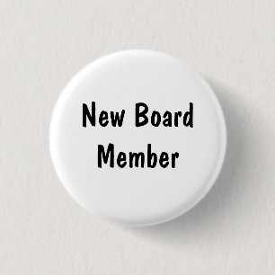 New Board Member 3 Cm Round Badge