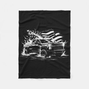 New Body Style Silverado Truck 2500 Crew Cab Patri Fleece Blanket