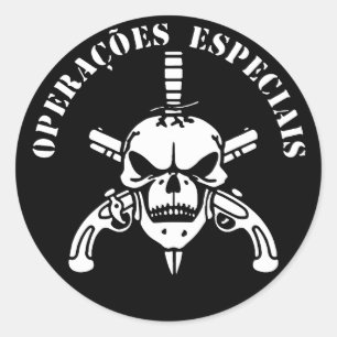 New Bope Elite Death Squad Brazil Special Force Un Classic Round Sticker
