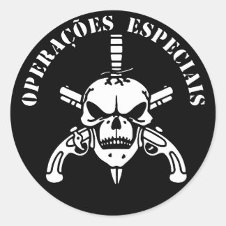 New Bope Elite Death Squad Brazil Special Force Un Classic Round Sticker