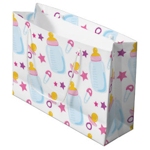 New born girl large gift bag
