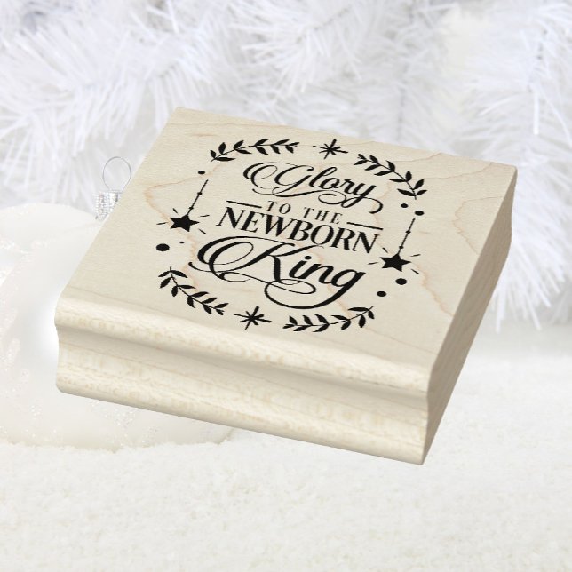 New Born King Christmas Rubber Stamp (Creator Uploaded)