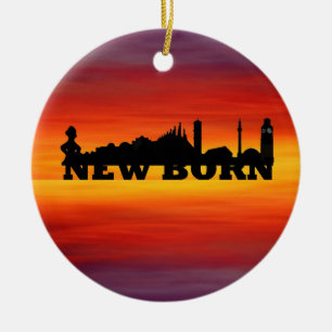 NEW BORN, PRISHTINA SOUVENIRS, by SHOPLIXX Ceramic Tree Decoration