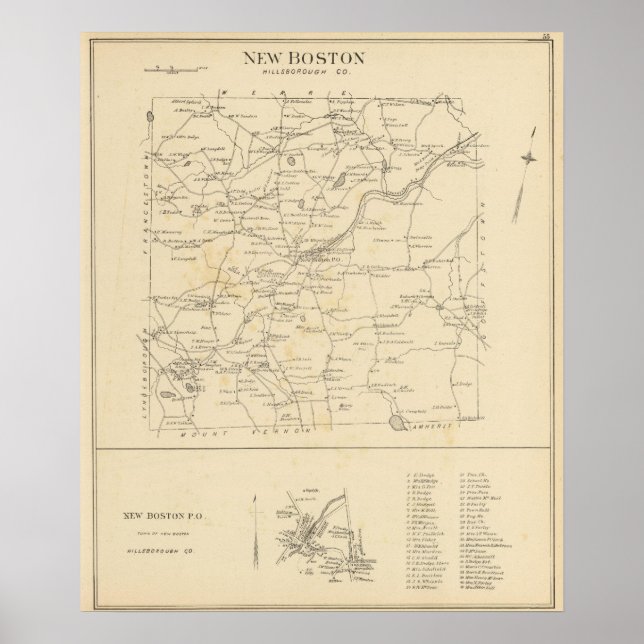New Boston, Hillsborough Co Poster (Front)