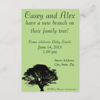 New Branch on the Family Tree Baby Shower Invite