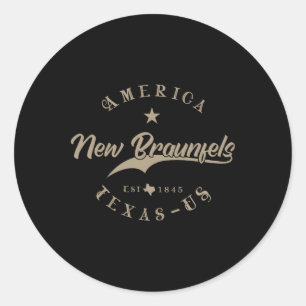 New Braunfels Tx Texas  Classic Round Sticker
