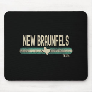 New Braunfels Tx Texas Travel &amp; 80s Style  Mouse Pad