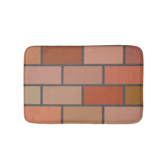 New Brick Wall Design Pattern  Bath Mat (Front)