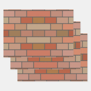New Brick Wall Design Pattern  Wrapping Paper Sheet
