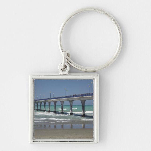 New Brighton Pier, Christchurch Key Ring (Front)