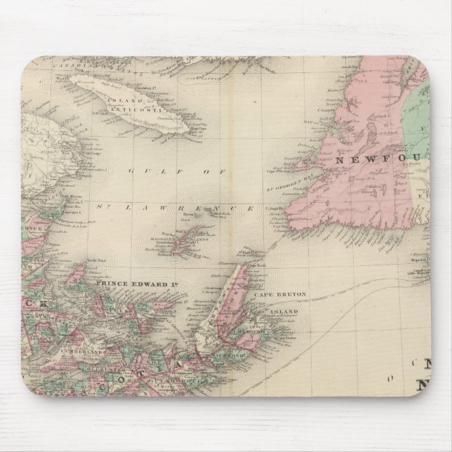 New Brunswick and Nova Scotia Mouse Pad (Front)