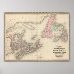New Brunswick and Nova Scotia Poster