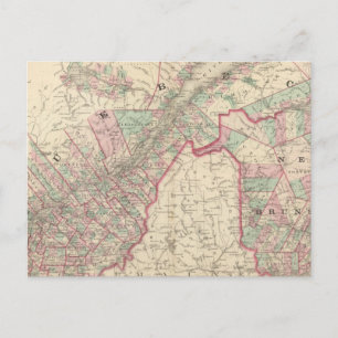 New Brunswick and Quebec Postcard