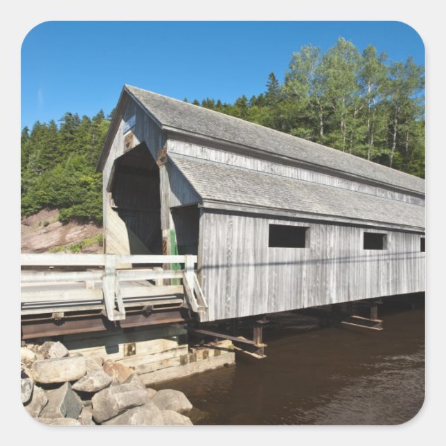 New Brunswick, Canada. Irish River covered Square Sticker (Front)