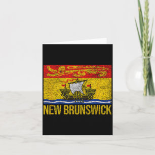 New Brunswick Flag Canada Card