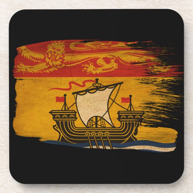 New Brunswick Flag Coaster (Front)