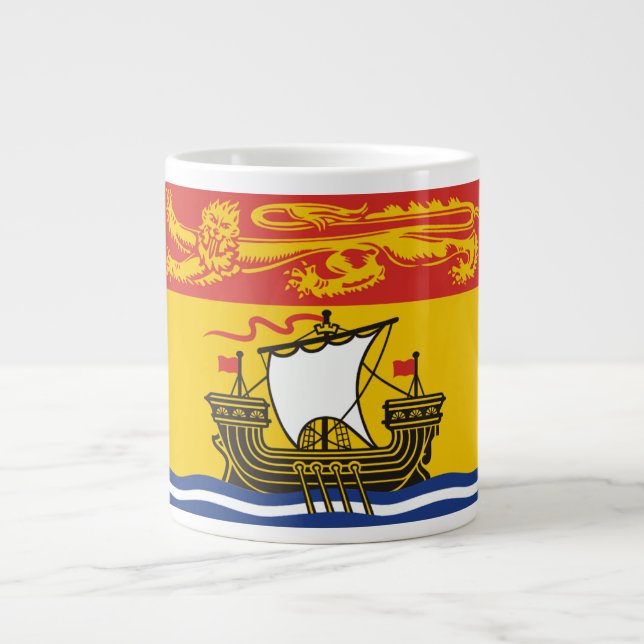 New Brunswick Flag Large Coffee Mug (Front)