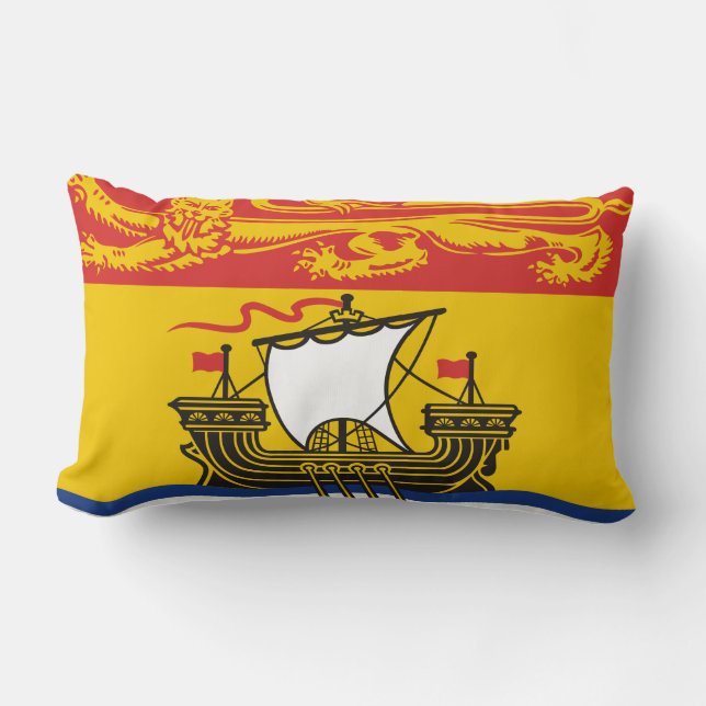 New Brunswick flag Throw Pillow (Front)
