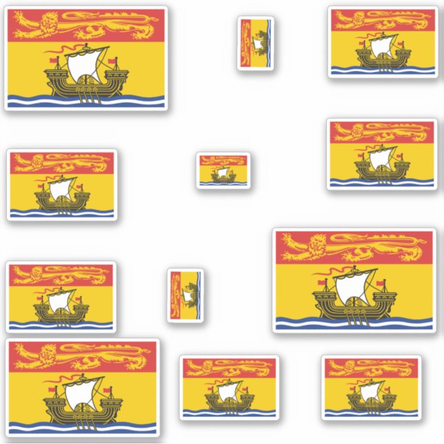 New Brunswick Flags Graphic (Front)