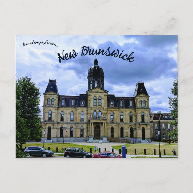 New Brunswick Legislature Fredericton NB Postcard (Front)