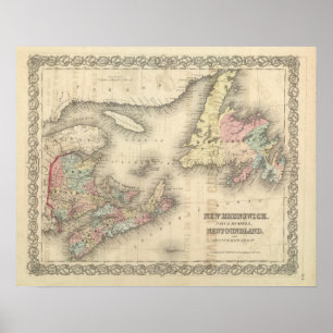 New Brunswick, Nova Scotia, Newfoundland 2 Poster