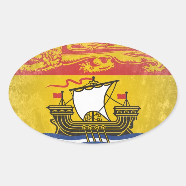 New Brunswick Oval Sticker (Front)