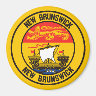 New Brunswick Round Emblem Magnet