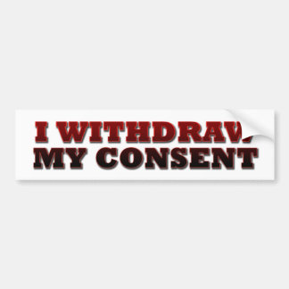 New bumperstickers bumper sticker