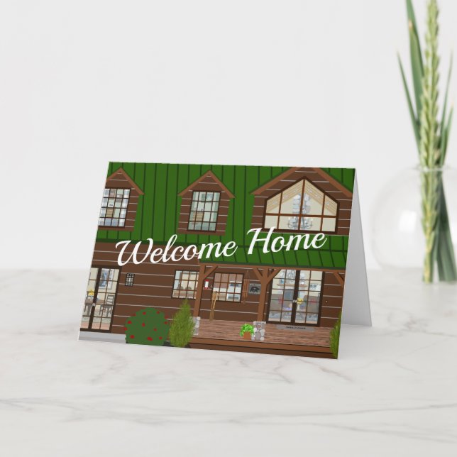 New Cabin House Warming Thank You Card (Front)