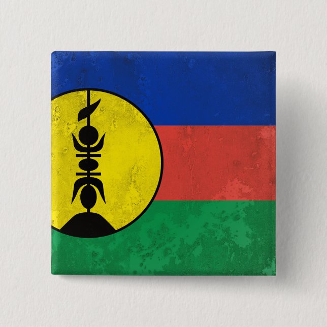 New Caledonia 15 Cm Square Badge (Front)