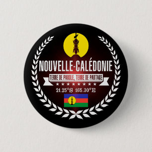 New Caledonia 6 Cm Round Badge