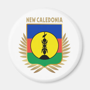New Caledonia Flag Shield Magnet