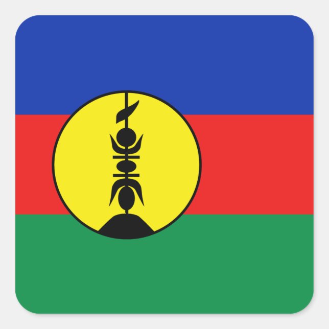 New Caledonia Flag Sticker (Front)