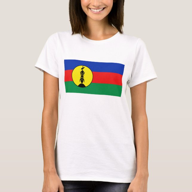 New Caledonia Flag x Map T-Shirt (Front)
