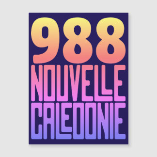 New Caledonia magnetic card 988