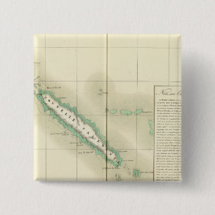 New Caledonia Oceania no 46 15 Cm Square Badge